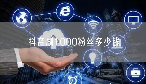 抖音刷1000粉丝多少钱