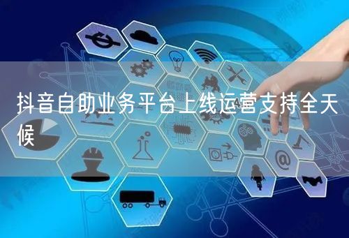 抖音自助业务平台上线运营支持全天候