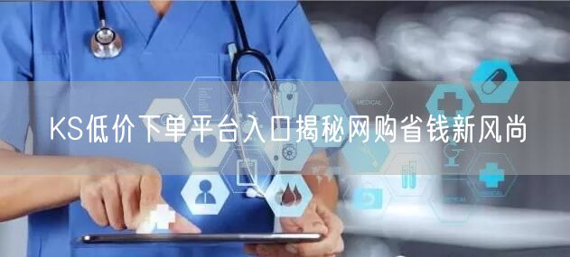 KS低价下单平台入口揭秘网购省钱新风尚