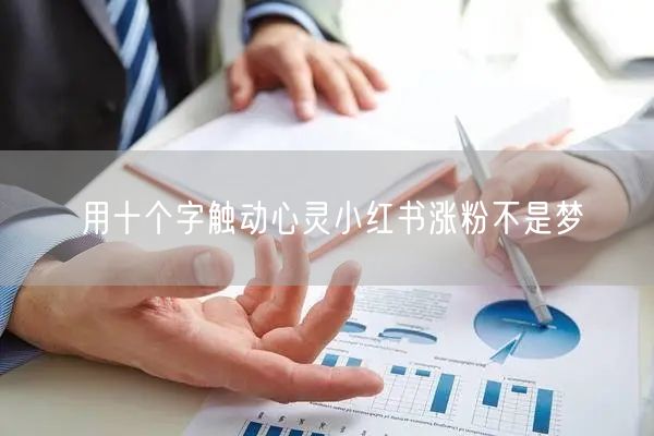 用十个字触动心灵小红书涨粉不是梦