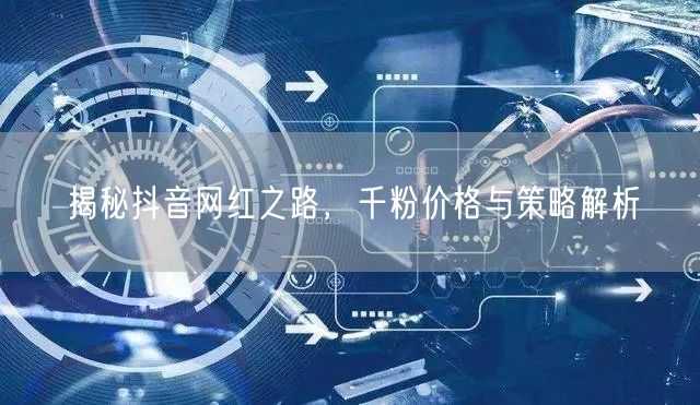 揭秘抖音网红之路，千粉价格与策略解析