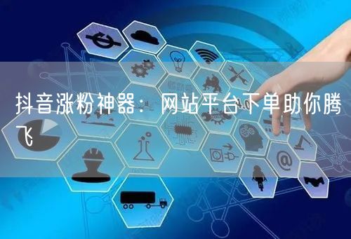 抖音涨粉神器：网站平台下单助你腾飞