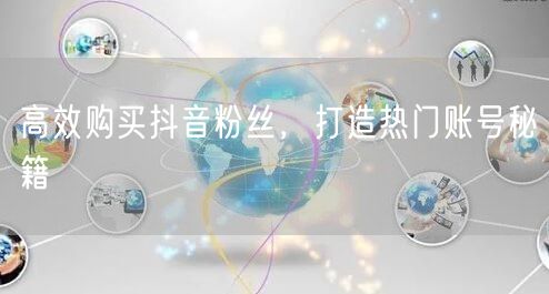 高效购买抖音粉丝，打造热门账号秘籍