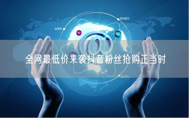 全网最低价来袭抖音粉丝抢购正当时