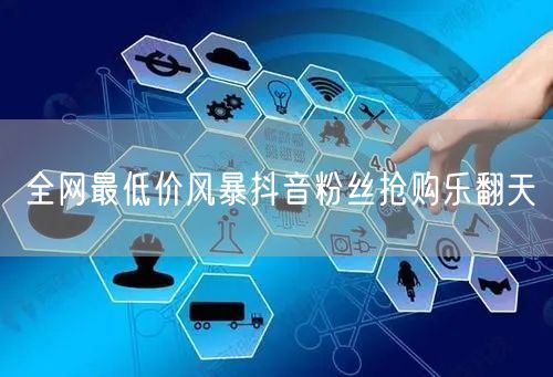 全网最低价风暴抖音粉丝抢购乐翻天