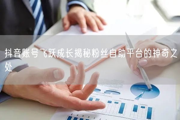 抖音账号飞跃成长揭秘粉丝自助平台的神奇之处